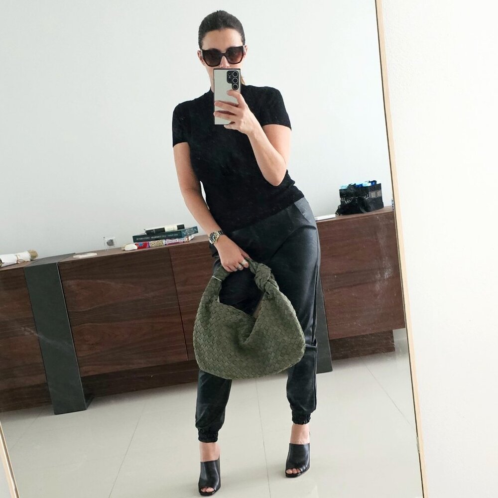 Stylish Olive Green Women's Bag